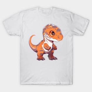 Cute Allosaurus Chibi Style T-Shirt